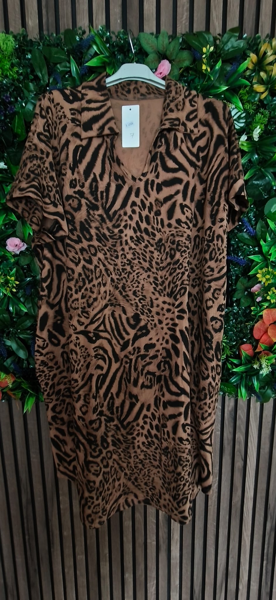 Robe imprimée léopard Iconic au dos