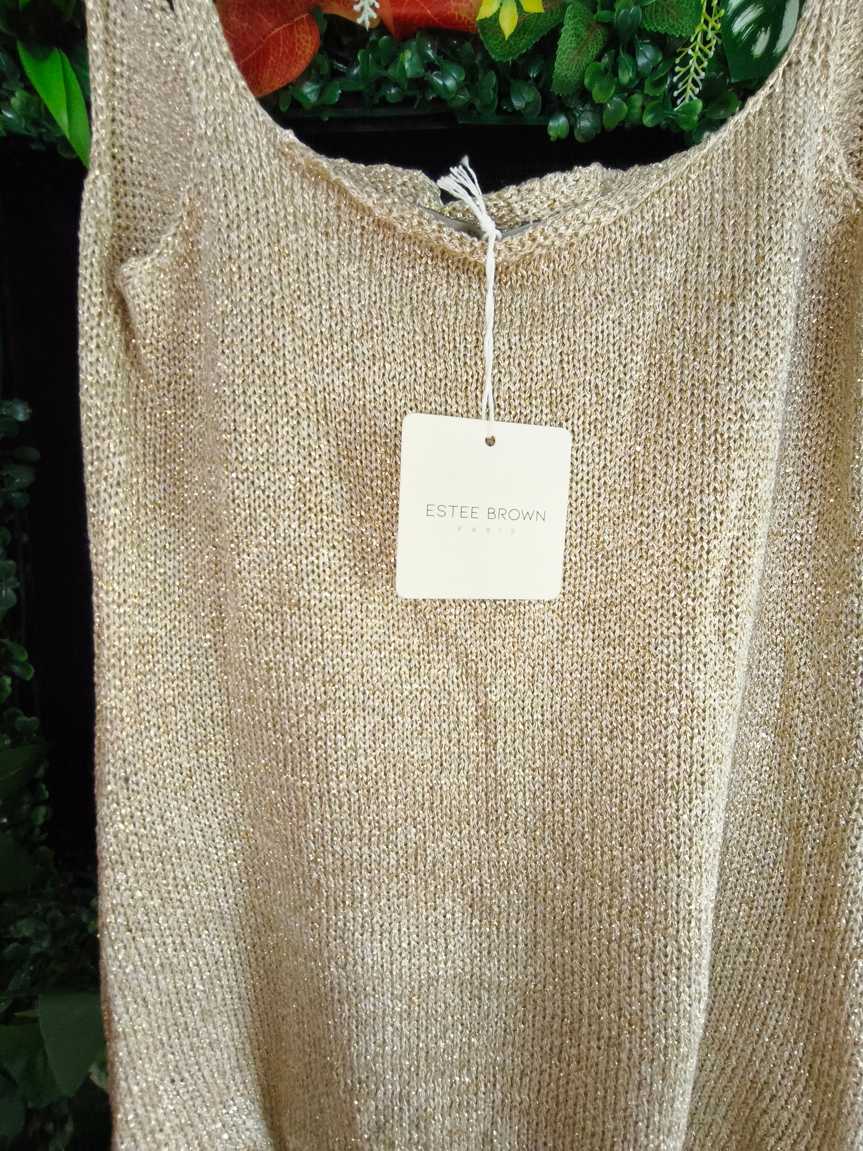 Robe courte lurex en viscose