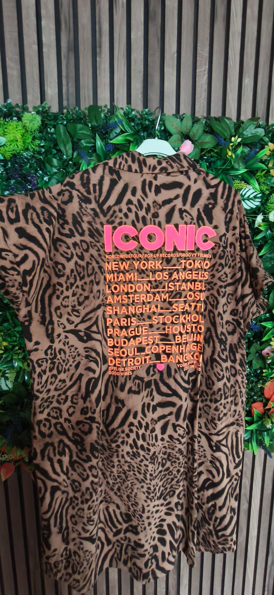 Robe imprimée léopard Iconic au dos