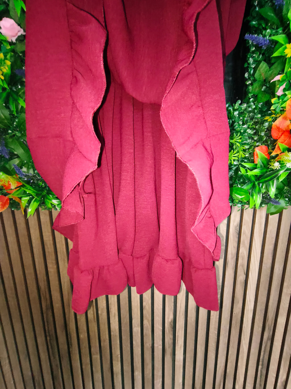 Robe combishort bordeaux