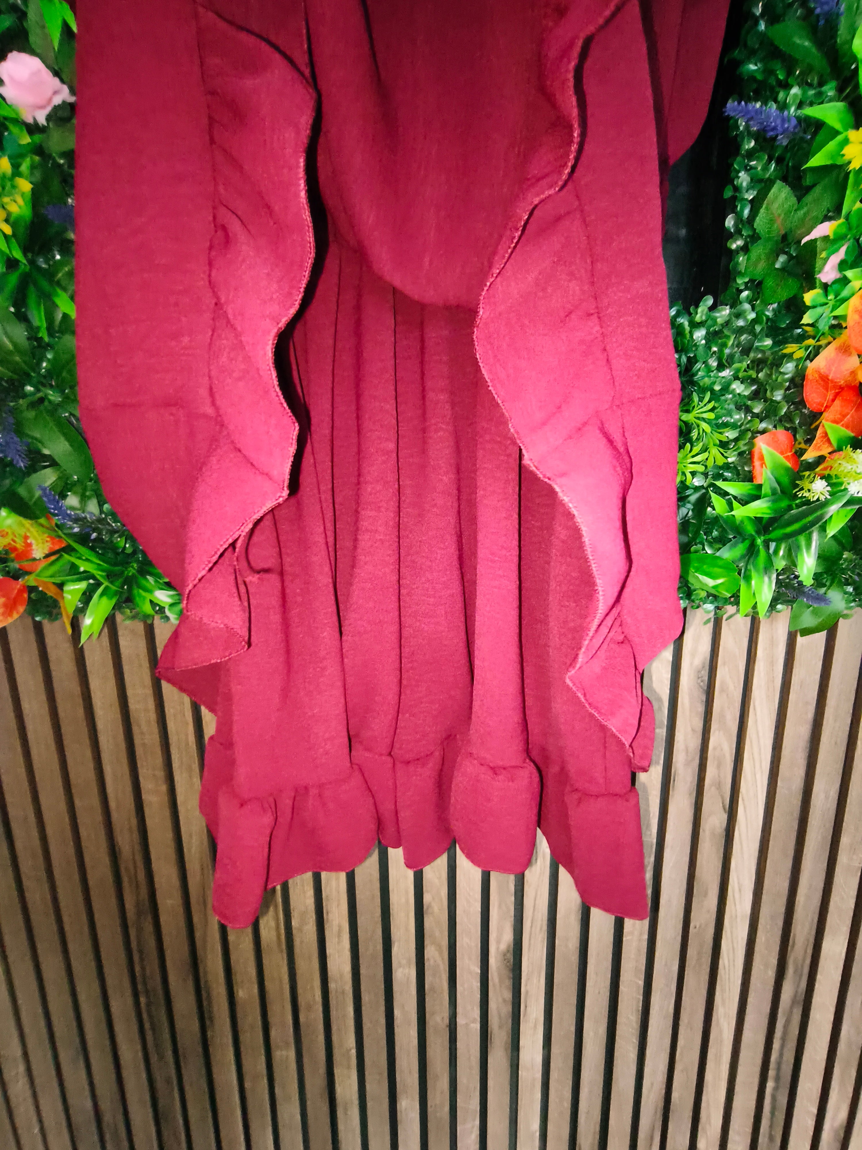 Robe combishort bordeaux