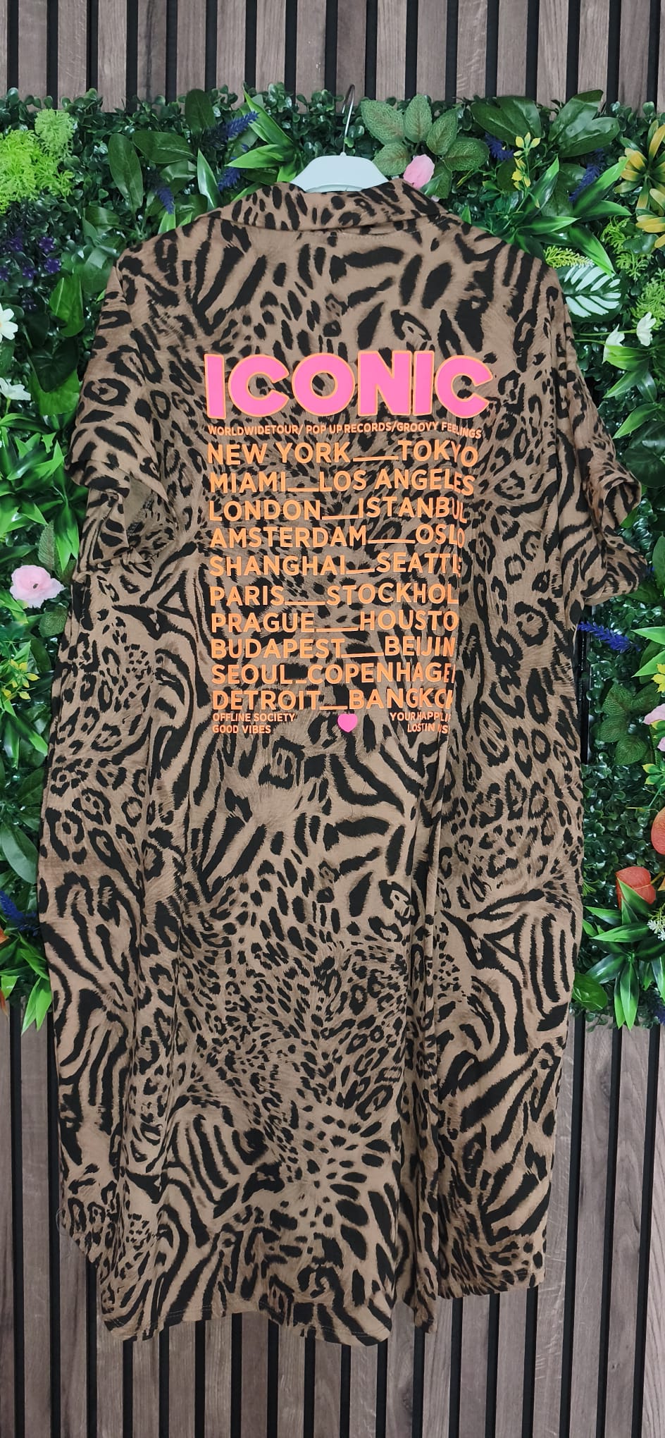 Robe imprimée léopard Iconic au dos